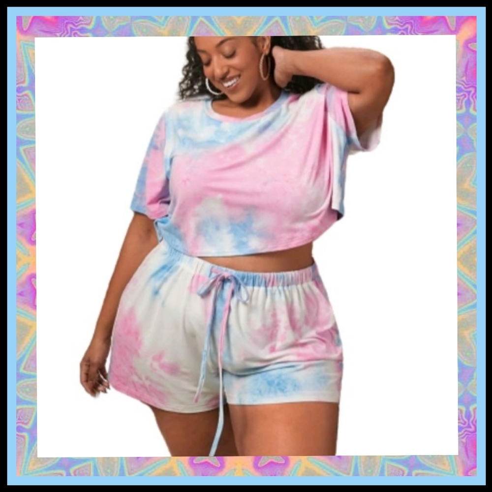 TYE DYE PRINT ☆ 2 pc. JAMMIE/LOUNGE SET ☆ NWT
